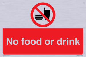 No food or drink
